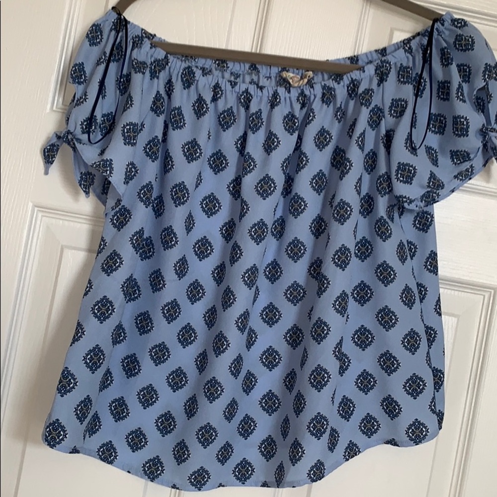 elastic off the shoulder top